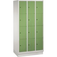 C+P Fächerschrank 8020304S10049 m. Sockel 12Fächer lgr/rgn