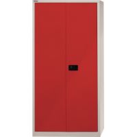 Bisley Flügeltürenschrank Universal E782A04506 5OH l.gr/kardinalrot