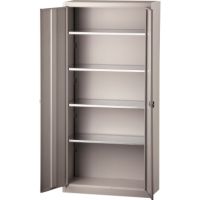 Bisley Flügeltürenschrank Universal E782A04G645 4Fachböden lichtgrau