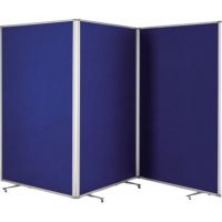 magnetoplan Raumteiler 1112003 3-teilig Filz blau