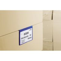 DURABLE Kennzeichnungstasche 172207 DIN A5 quer dunkelblau 50 Stück
