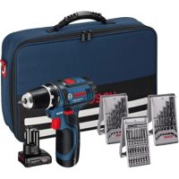 BOSCH Akku-Bohrschrauber GSR 10.8-2-Li 0615990G6L 4Ah +Zubehör