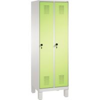 C+P Umkleidespind 4901020S10065 Füße 2Abteile lgr/vgn