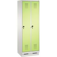 C+P Umkleidespind 4902020S10021 Sockel 2Abteile lgr/vgn