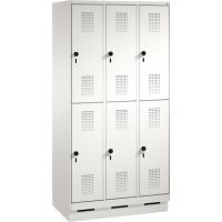 C+P Doppelstockspind 4932030S10034 Sockel 6Fächer lgr/lgr