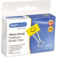 RAPESCO FoldbackkLammer Emoji RP1351 19mm gelb