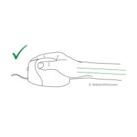 BakkerElkhuizen Maus Evoluent 4 BNEEVL4 Linkshänder grau/silber