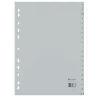 Soennecken Register 1524 DIN A4 A-Z volle Höhe PP grau