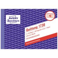 Avery Zweckform Quittung 1736 DIN A6 quer 2x40Blatt