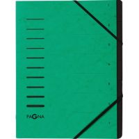 PAGNA Ordnungsmappe 40058-03 DIN A4 7Fächer Pressspan grün
