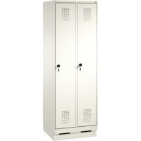 C+P Umkleidespind 4902020S10279 Sockel 2Abteile rws/rws