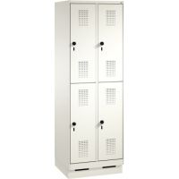 C+P Doppelstockspind 4932020S10086 Sockel 4Fächer rws/rws