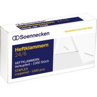 Soennecken Heftklammern 3150 24/6 verkupfert 1.000 Stück