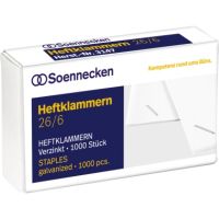 Soennecken Heftklammern 3147 26/6 verzinkt 1.000 Stück