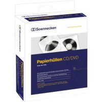 Soennecken CD/DVD Hülle 03750 mit Fenster Papier weiß 100 Stück