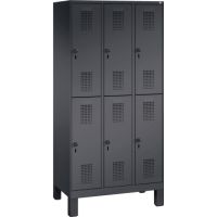 C+P Doppelstockspind 4931030S10048 Füße 6Fächer sgr/sgr