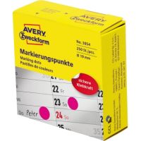 Avery Zweckform Markierungspunkt 3854 19mm magenta 250 Stück