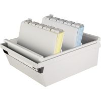 HAN Karteikasten 954-11 DIN A4 quer max. 1300Karten PS lichtgrau