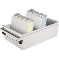 HAN Karteikasten 955-11 DIN A5 quer max. 1300Karten PS lichtgrau