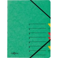 PAGNA Ordnungsmappe EASY 24061-03 DIN A4 7Fächer Pressspann grün