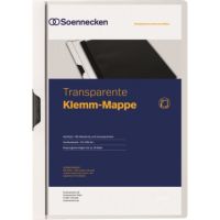 Soennecken Klemmmappe 3314 DIN A4 bis 30Blatt PVC weiß