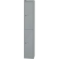 Bisley Schließfachsystem Office CLK122355 2Fächer silber