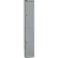 Bisley Schließfachsystem Office CLK122355 2Fächer silber