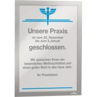 DURABLE Magnetrahmen DURAFRAME 487223 DIN A4 silber 2 Stück