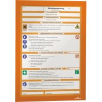 DURABLE Magnetrahmen DURAFRAME 487209 DIN A4 orange 2 Stück