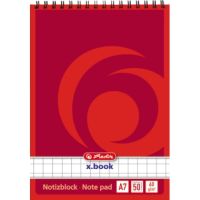 Herlitz Notizblock 110734 DIN A7 50Blatt kariert weiß