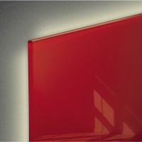 Glas-Magnetboard Artverum LED GL402 480x480x15mm rot