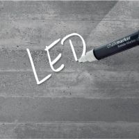 Glas-Magnetboard Artverum LED GL406 910x460x15mm Sichtbeton