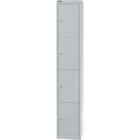 Bisley Garderobenschrank Office CLK124645 4Fächer lichtgrau
