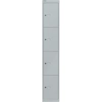Bisley Garderobenschrank Office CLK124645 4Fächer lichtgrau