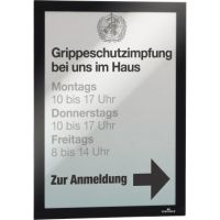 DURABLE Magnetrahmen DURAFRAME 487201 DIN A4 schwarz 2 Stück