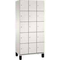 C+P Fächerschrank 4510430S10018 Füße 15Fächer B900mm lgr/lgr