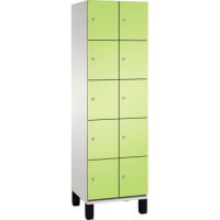 C+P Fächerschrank 4510420S10021 Füße 10Fächer B600mm lgr/vgn