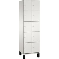 C+P Fächerschrank 4510420S10018 Füße 10Fächer B600mm lgr/lgr