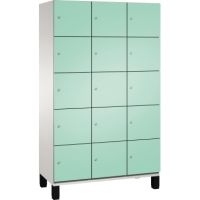 C+P Fächerschrank 4510432S10017 Füße 15Fächer B1200mm lgr/lgn