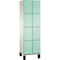 C+P Fächerschrank 4510320S10018 Füße 8Fächer B600mm lgr/lgn