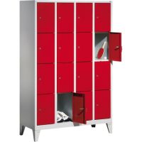 C+P Fächerschrank 8010404S10021 Füße 16Fächer B1190mm lgr/rrt