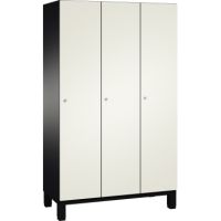 C+P Umkleidespind 4510032S10014 Füße 3Abteile B1200mm sgr/rws