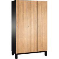 C+P Umkleidespind 4510032S10007 Füße 3Abteile B1200mm sgr/ki