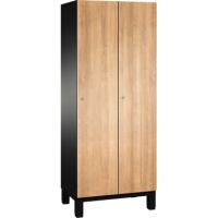 C+P Umkleidespind 4510022S10034 Füße 2Abteile B800mm sgr/ki