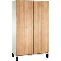 C+P Umkleidespind 4510040S10010 Füße 4Abteile B1200mm rws/ki