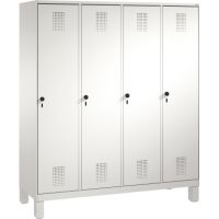 C+P Umkleidespind 4901042S10011 Füße 4Abteile B1600mm lgr/lgr