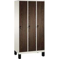 C+P Umkleidespind 4901030S10405 Füße 3Abteile B900mm rws/we