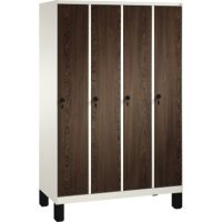 C+P Umkleidespind 4901040S10280 Füße 4Abteile B1200mm rws/we