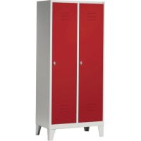 C+P Umkleidespind 801022S10037 Füße 2Abteile B810mm lgr/rrt