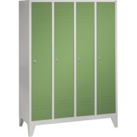 C+P Umkleidespind 801042S10044 Füße 4Abteile B1590mm lgr/rgn